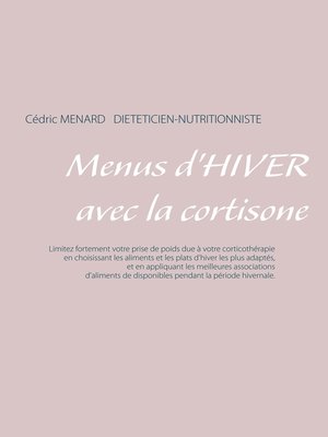 cover image of Menus d'hiver avec la cortisone
